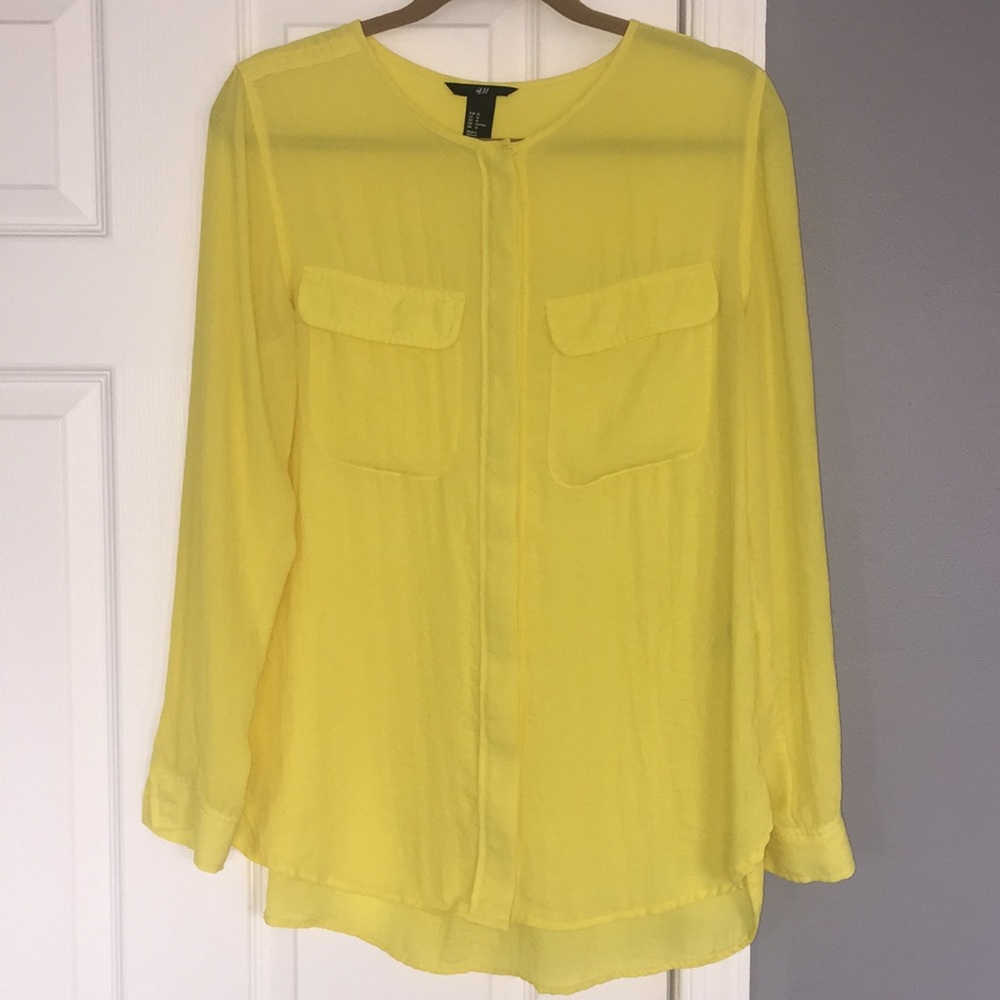 Yellow Buttoned Down Blouse